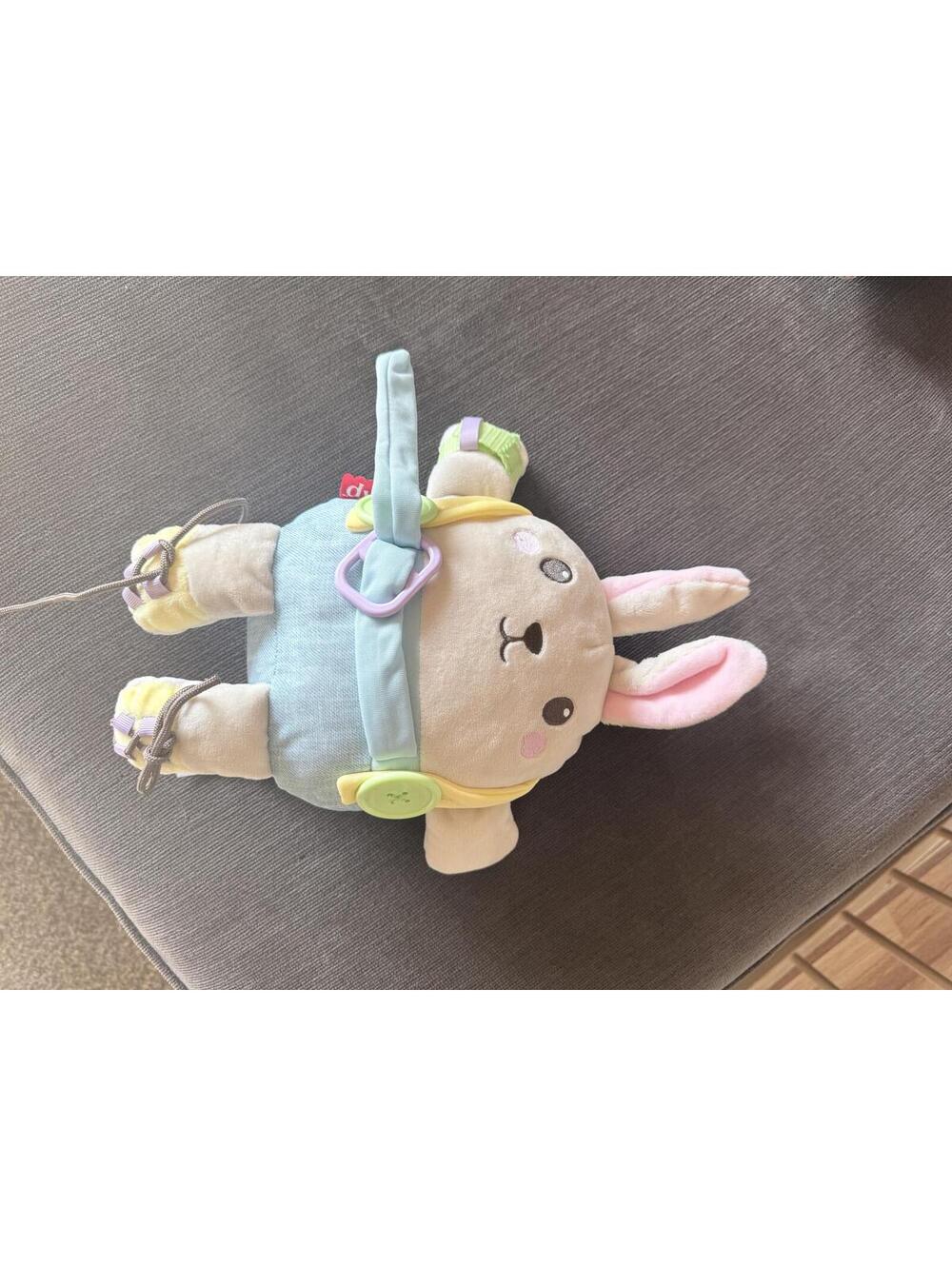 Fisher-Price Plush Bunny with Blue Overalls
